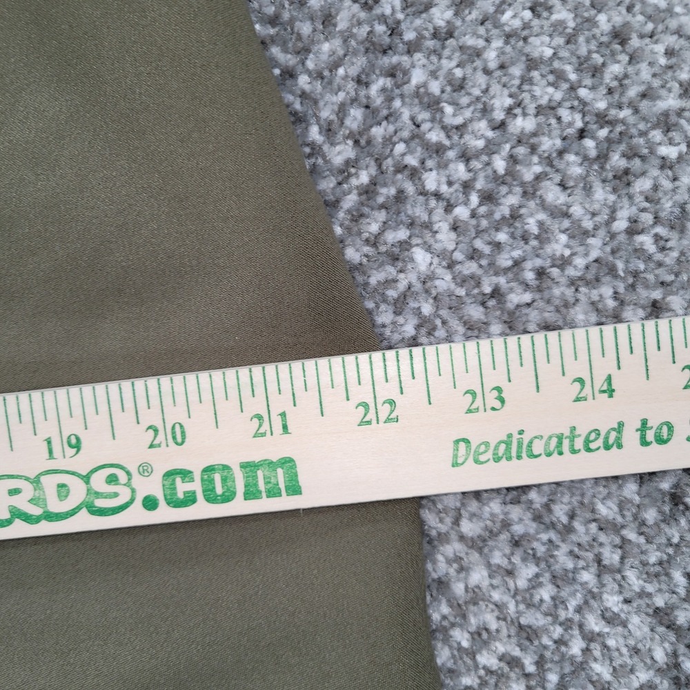 Liz Claiborne Career Petite Emma Classic Olive Green Cropped Pants 12P Straight - Picture 8 of 11